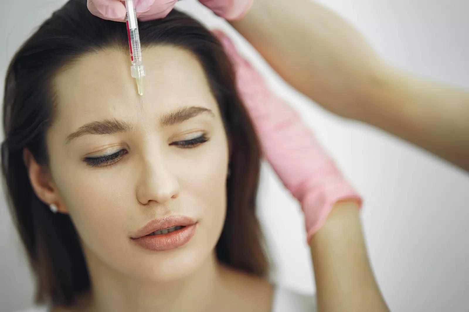 Facial injection illustration from the MICHIKO Made Collagen guide