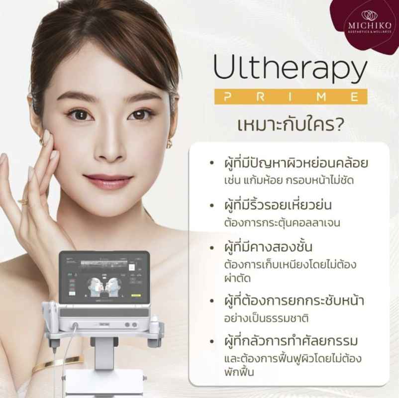 ภาพข้อมูล Ultherapy PRIME ต้นฉบับจาก MICHIKO