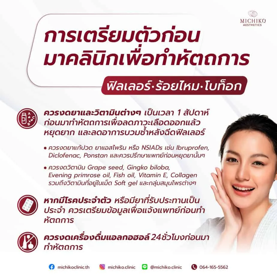ก่อนฉีดฟิลเลอร์คาง